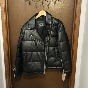 NWT Levi’s Leather Puffer
